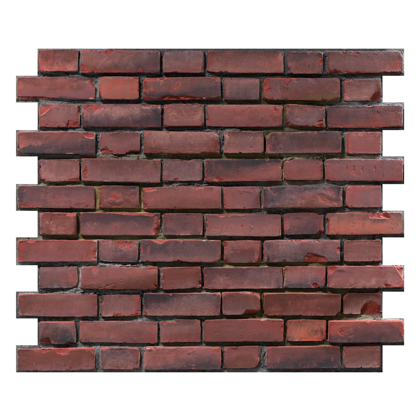 The Wall Brick Mauerwerkimitat Ziegelstein in pure red