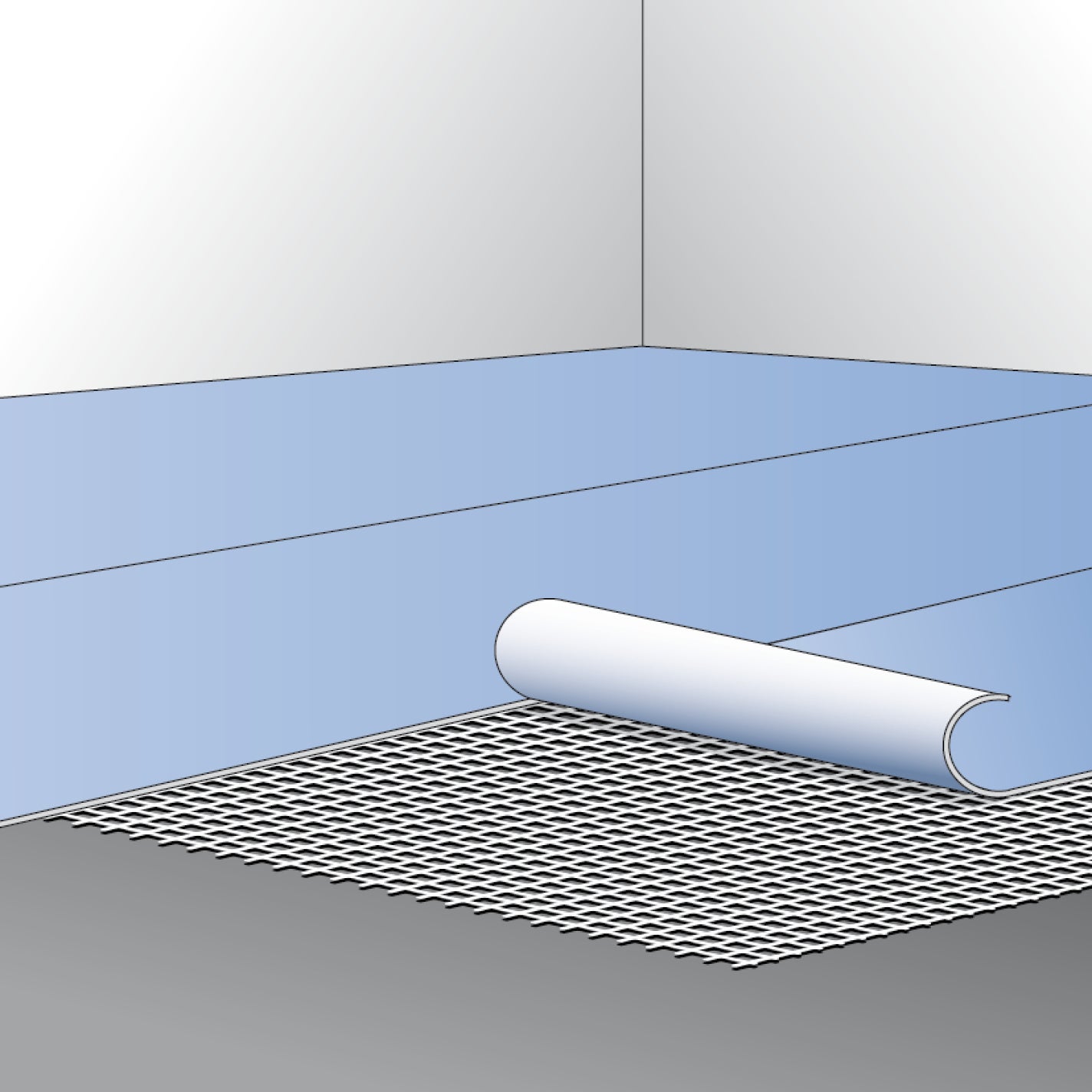 Anwendung Vario Haft Verlegegitter