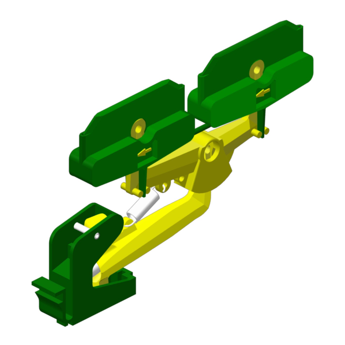 Friction-Drive Doppel-Stromabnehmer in grün