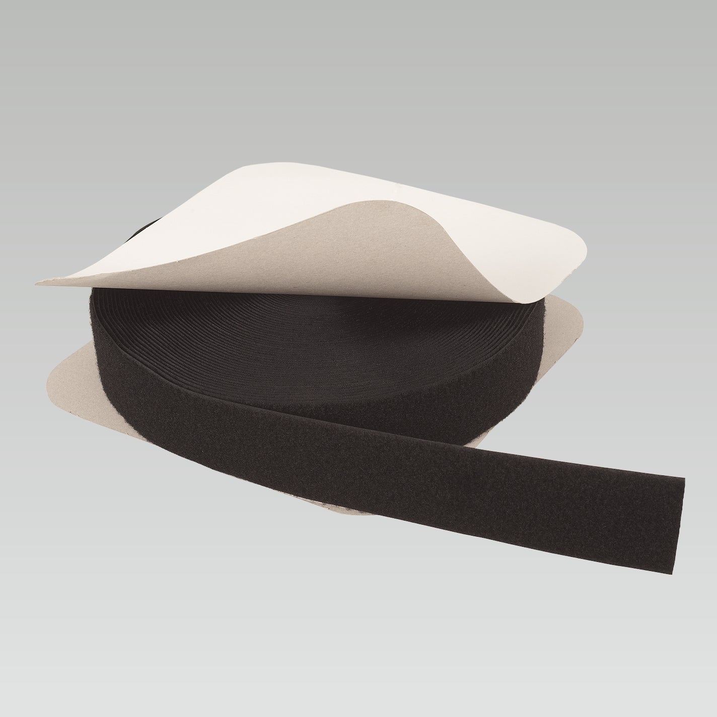 Klettband Flausch in schwarz