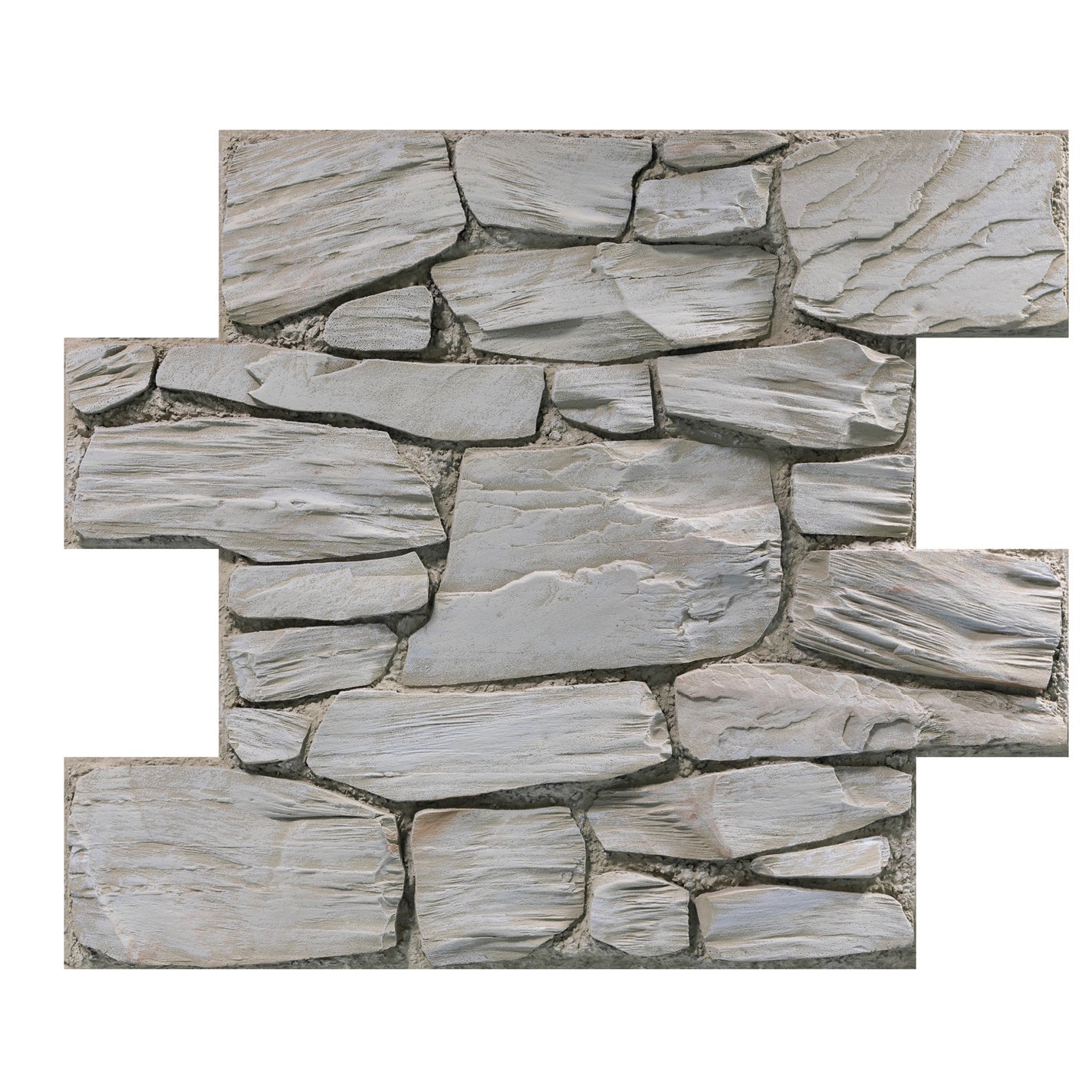 The Wall Brick Mauerwerkimitat Bruchstein in grey