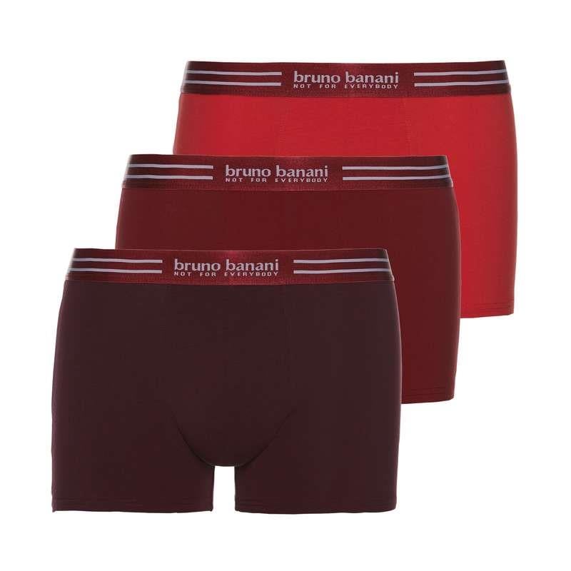 Bruno Banani 3er Pack Herren Short Rot/Rubinrot/Weinrot (4302) 4/S Bruno Banani 3er Pack Herren Short Rot/Rubinrot/Weinrot (4302) 4/S