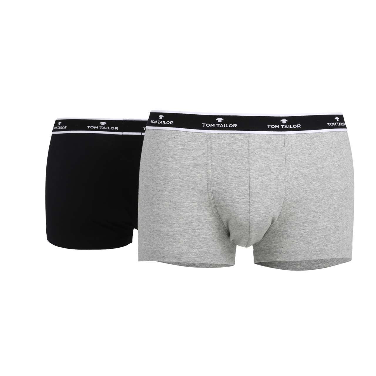 Tom Tailor 2er Pack Herren Retroshort Darkgrey-Melange (9768) 4/S Tom Tailor 2er Pack Herren Retroshort Darkgrey-Melange (9768) 4/S