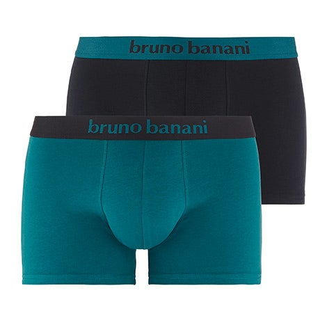 Bruno Banani 2er Pack Herren Retroshort Flowing Petrolgrün 4 / S Bruno Banani 2er Pack Herren Retroshort Flowing Petrolgrün 4 / S