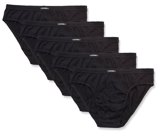Ceceba 5er - Pack Herrenslips ohne Eingriff Schwarz (9000) 6/L