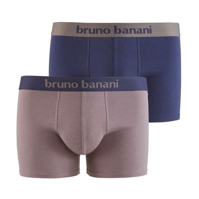 Bruno Banani 2er Pack Herren Retroshort Mittelgrau/Schattenblau (4218) 4/S Bruno Banani 2er Pack Herren Retroshort Mittelgrau/Schattenblau (4218) 4/S