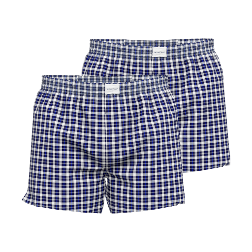 Tom Tailor 2er Pack Herren Webboxershort Artikel 070171/5100 Blau-Mittel-Karo (0654) 4/S Tom Tailor 2er Pack Herren Webboxershort Artikel 070171/5100 Blau-Mittel-Karo (0654) 4/S