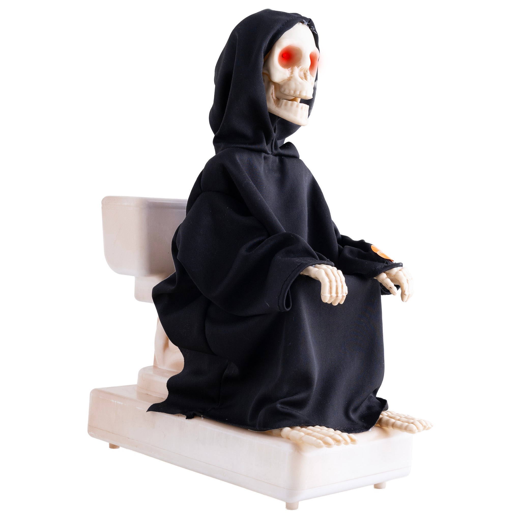 Skelett auf Toilette 35cm mit Funktion