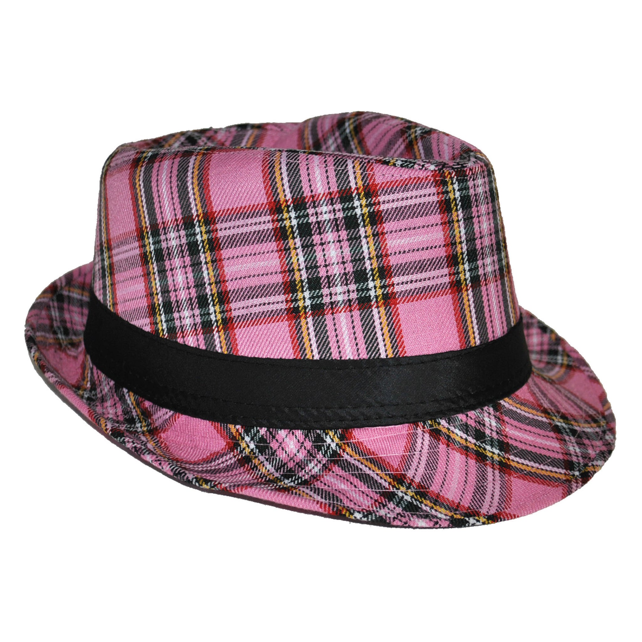 Hut Kariert Pink
