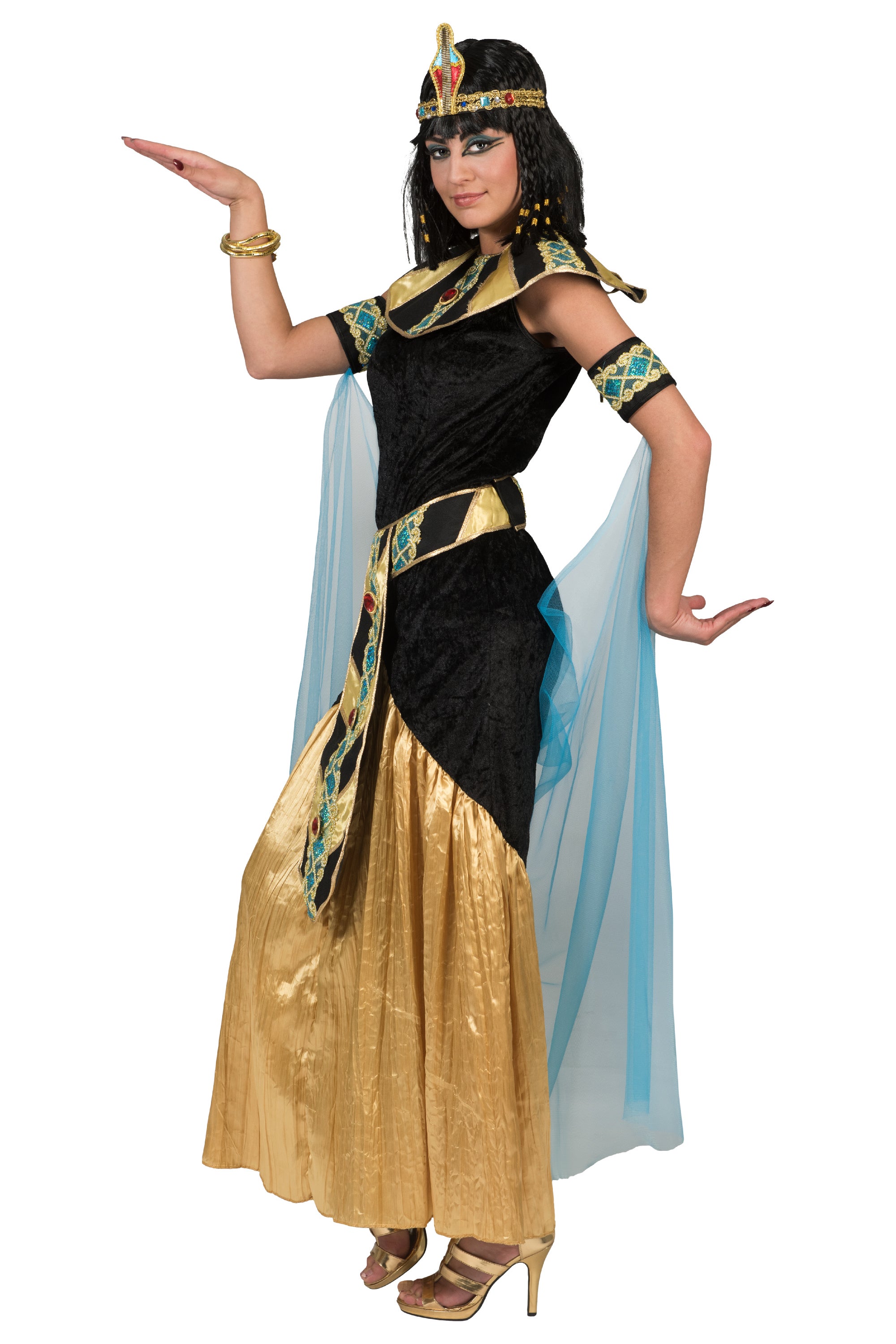 Kostümset Cleopatra 4-tlg. Damen