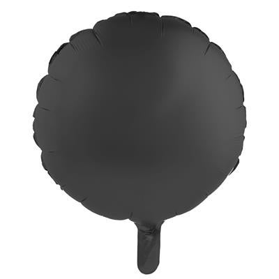 Folienballon rund 18" schwarz