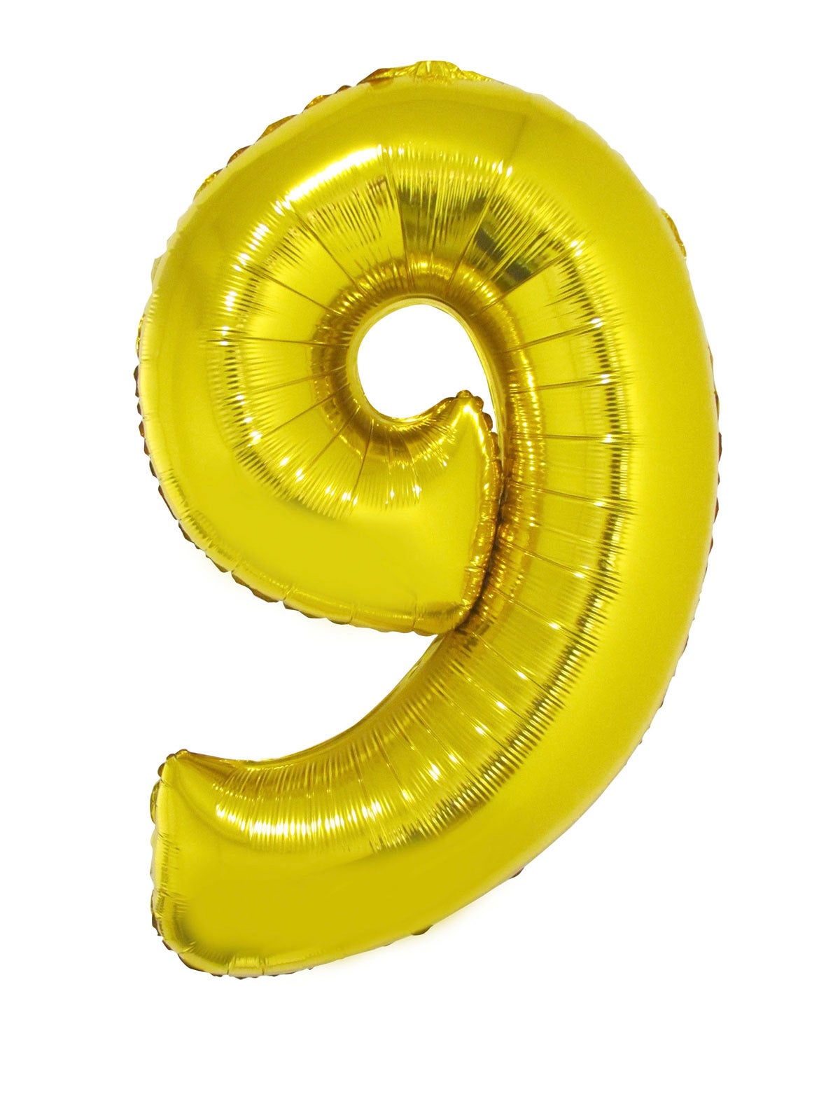 XXL Folienballon Zahl 9 Gold 102cm