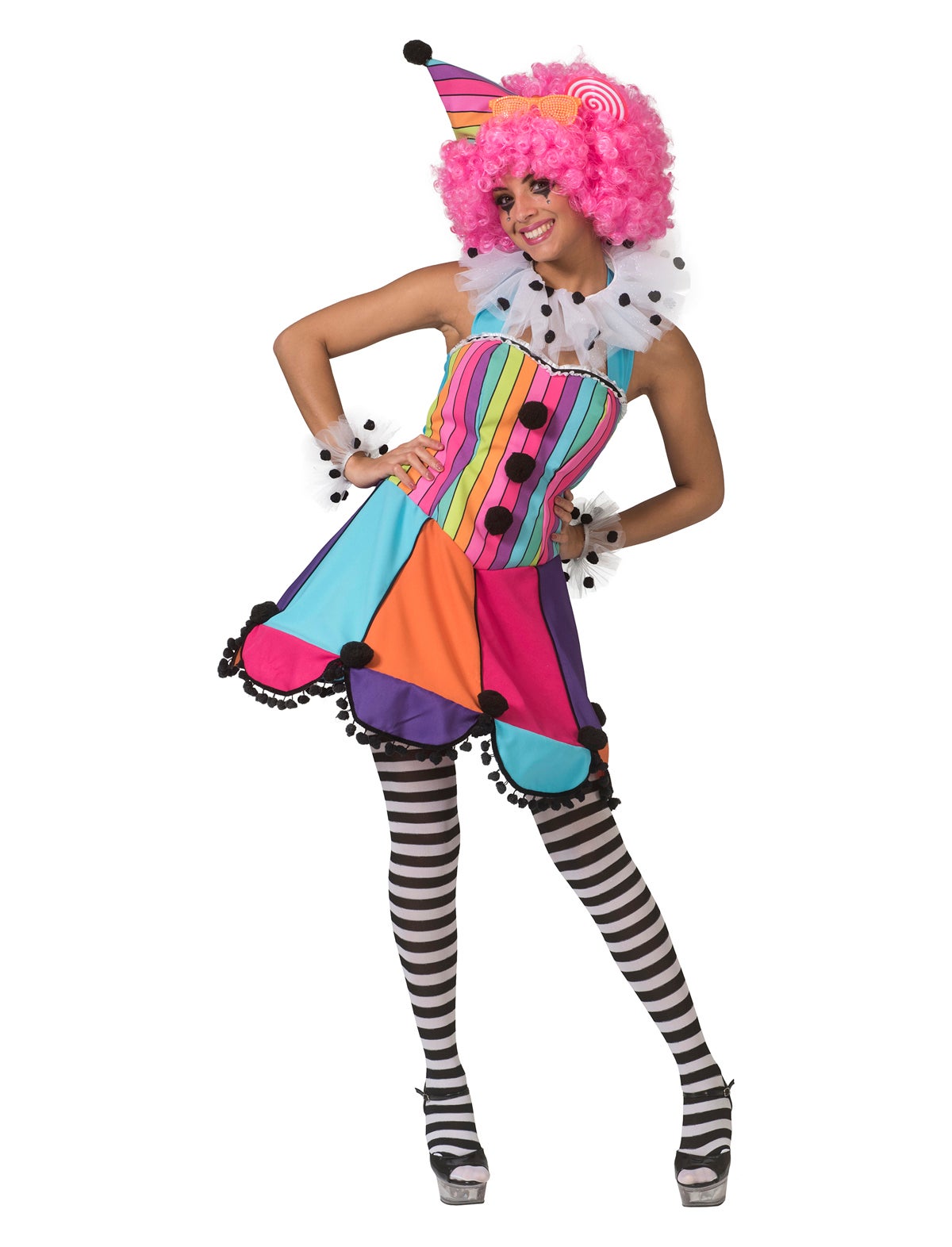 Kleid Clown Rainbow