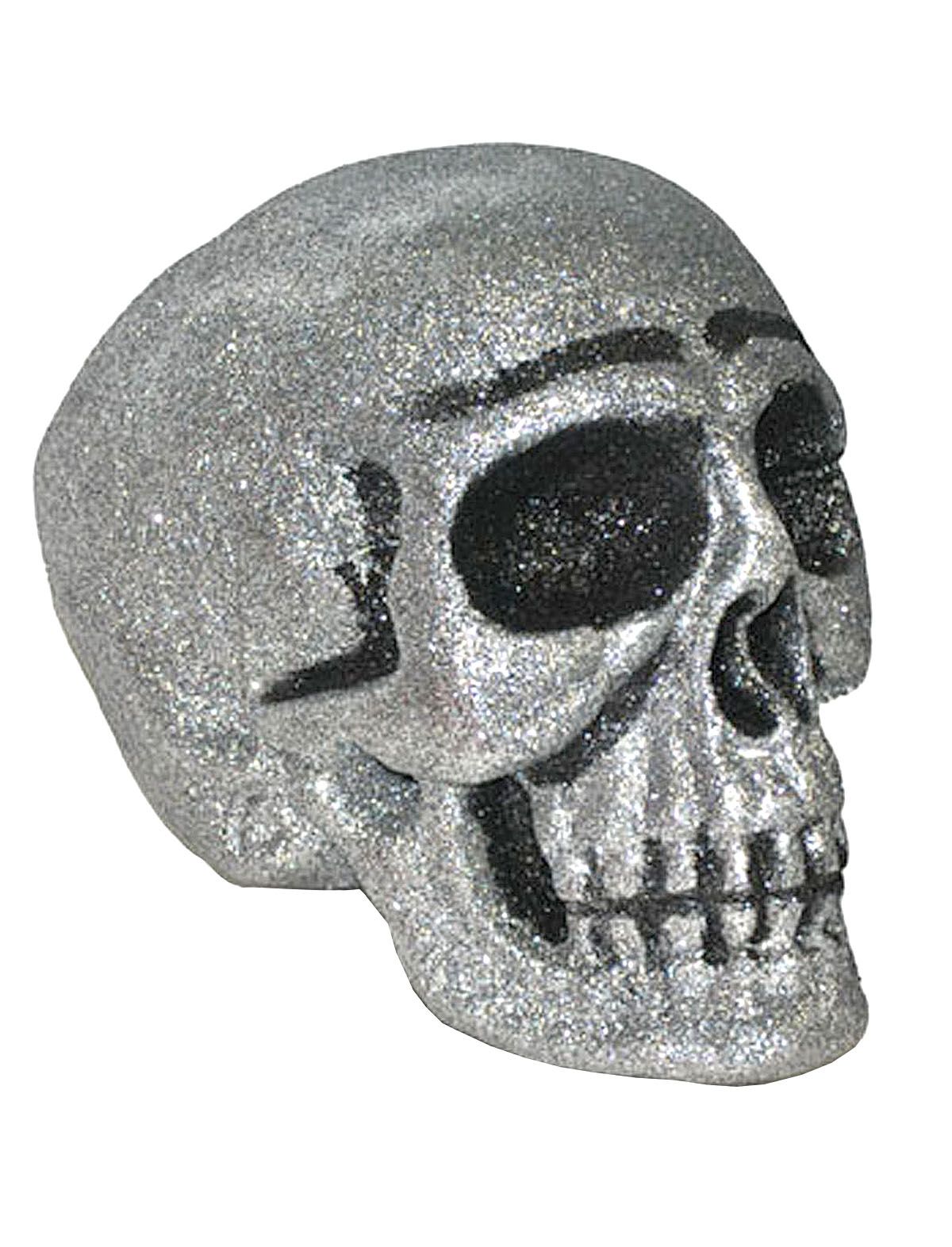 Totenschädel mit Glitzer