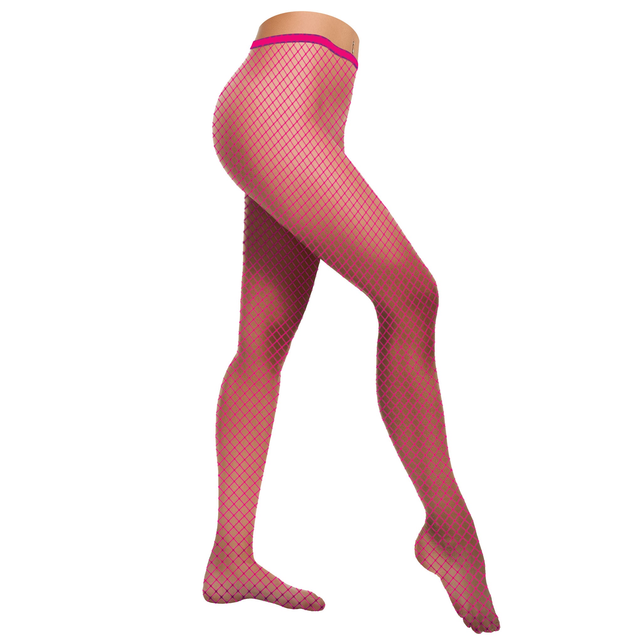 Netzstrumpfhose Neonpink