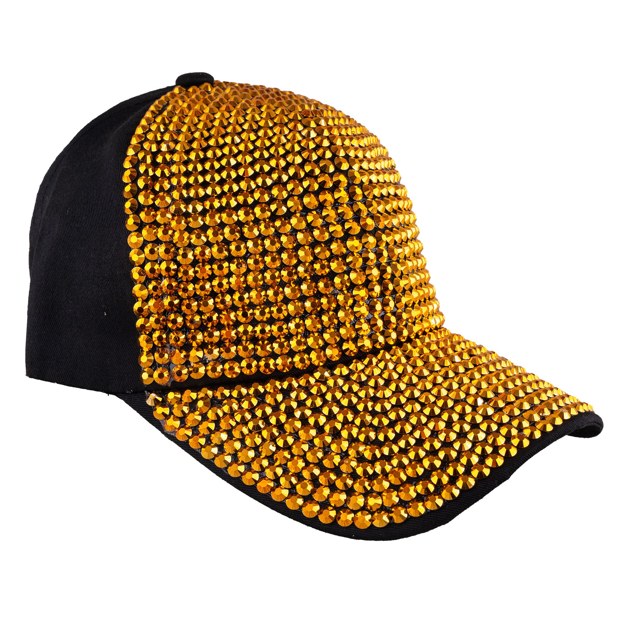 Baseballkappe mit Strass Gold