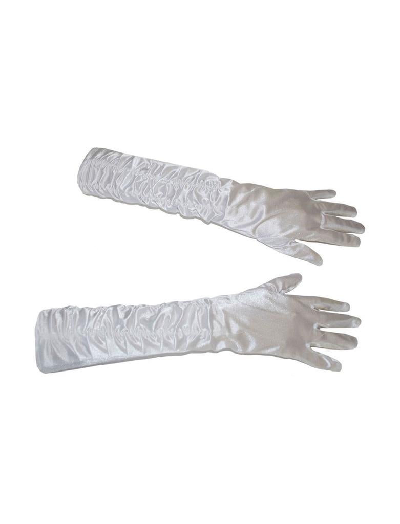 Handschuhe Bea 46cm Weiß