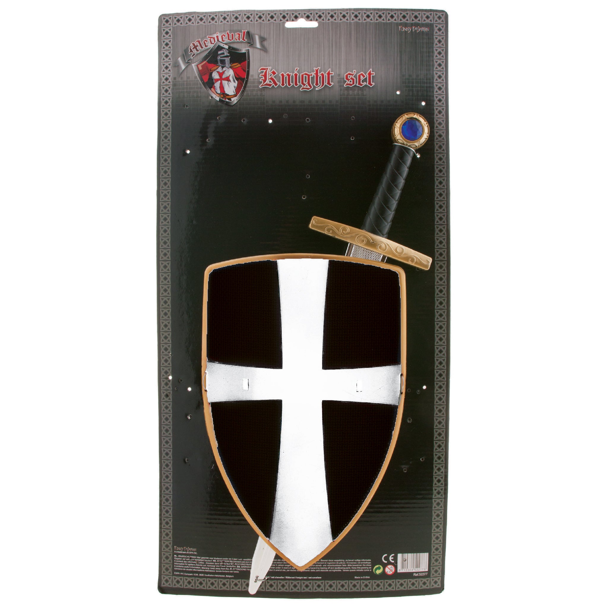 Ritterset Templer 2-Tlg. Schwarz