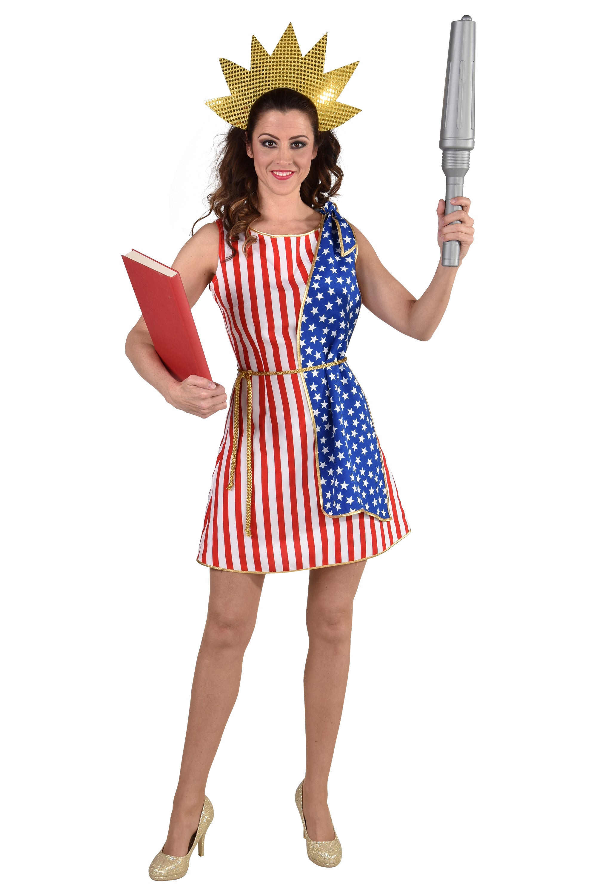 Kleid USA 3-tlg. Damen