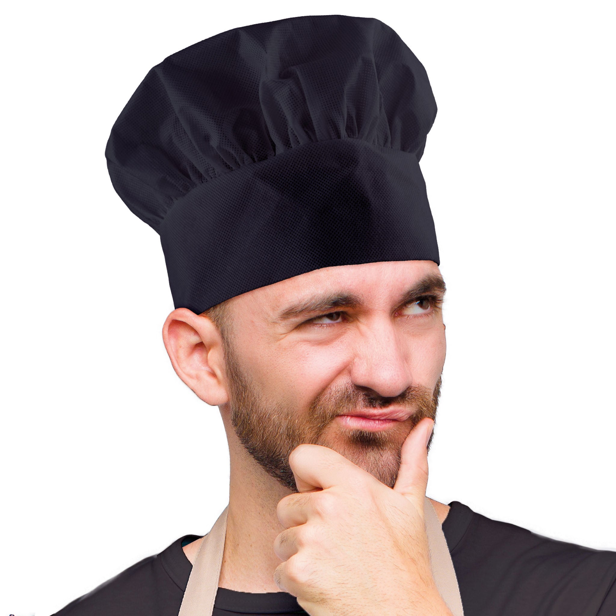 Kochmütze Schwarz