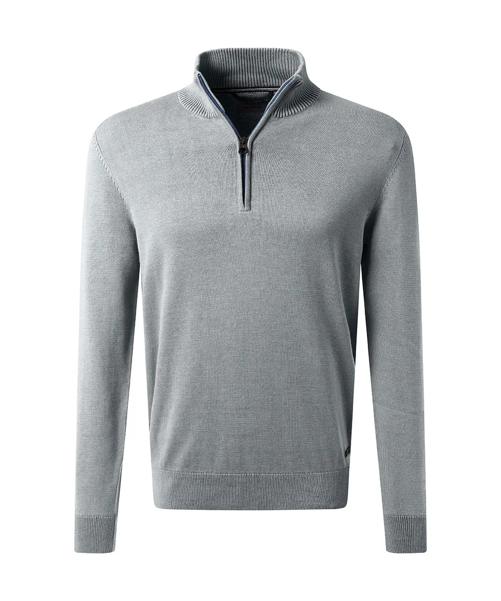 Pull en maille avec col zippé