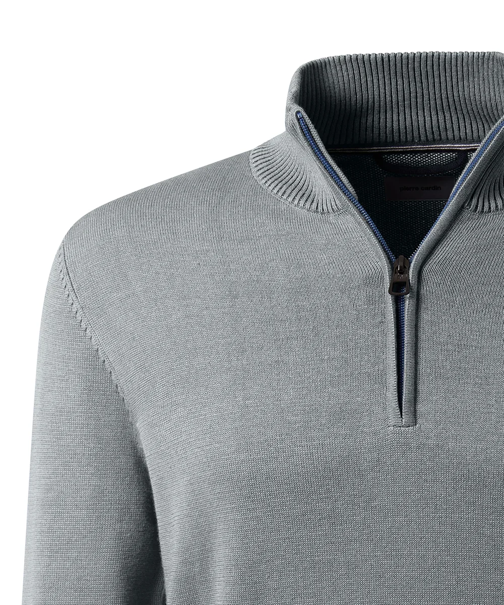 Pull en maille avec col zippé