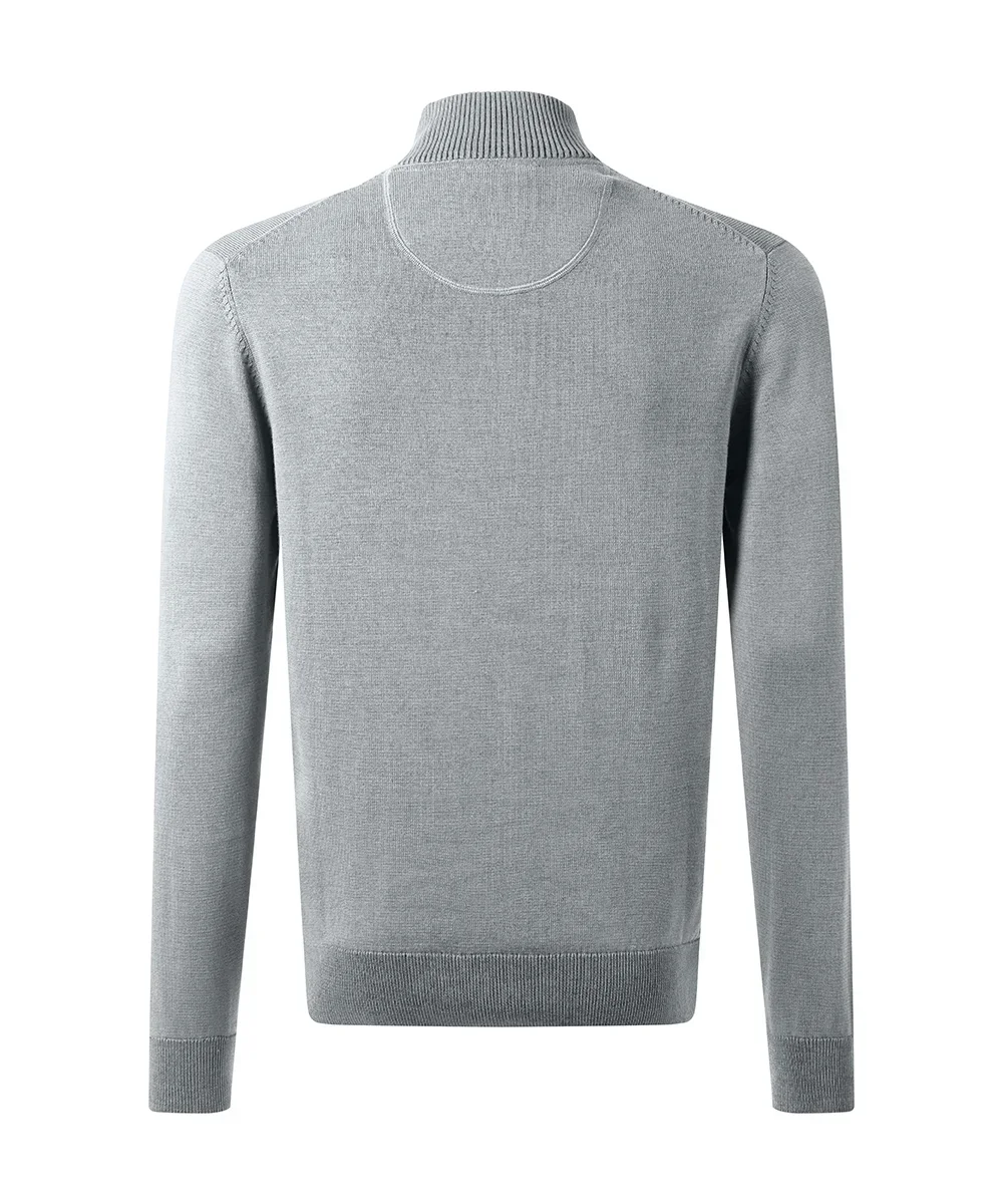 Pull en maille avec col zippé