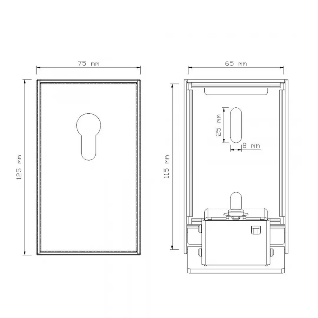 Edelstahl Schlüsselbox TR801