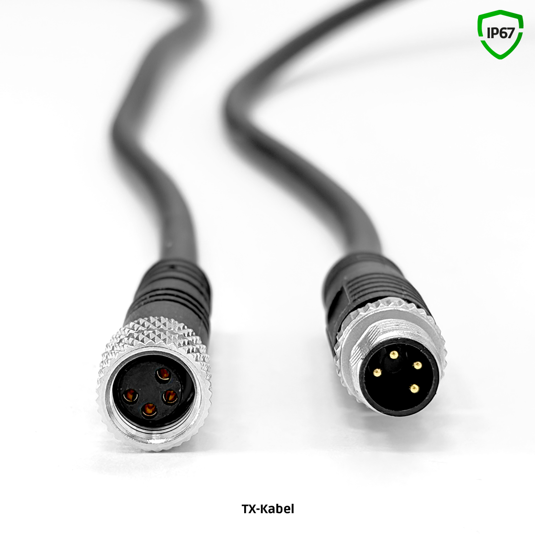 TX-Kabel, DIN连接, 4-polig, metallic, IP67