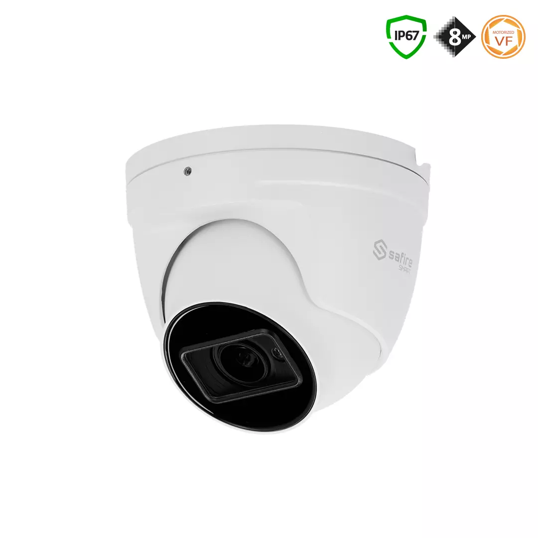 SAFIRE SMART 8MP Turret-Kamera mit Motorzoom-Objektiv, IP