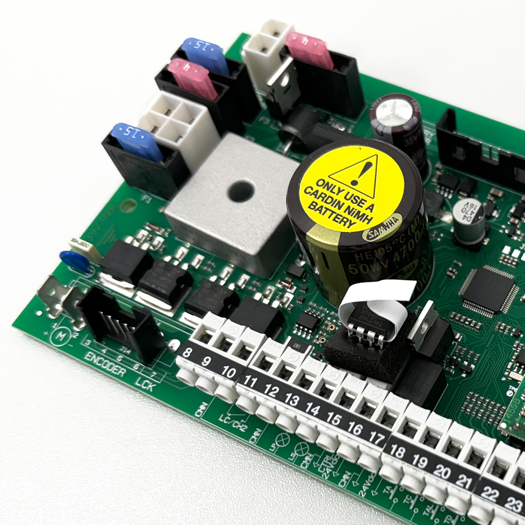 Herstellerplatine, Elektronische Bauteile, Kondensator, Encoder, Steckverbinder