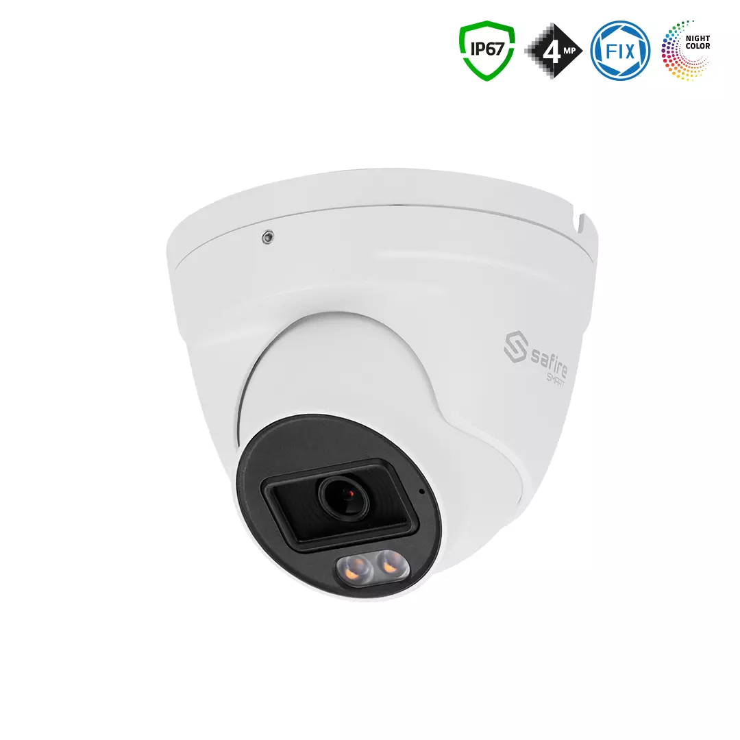 SAFIRE SMART 4MP Night Color Turret-Kamera mit Fix-Objektiv, IP SAFIRE SMART 4MP Night Color Turret-Kamera mit Fix-Objektiv, IP