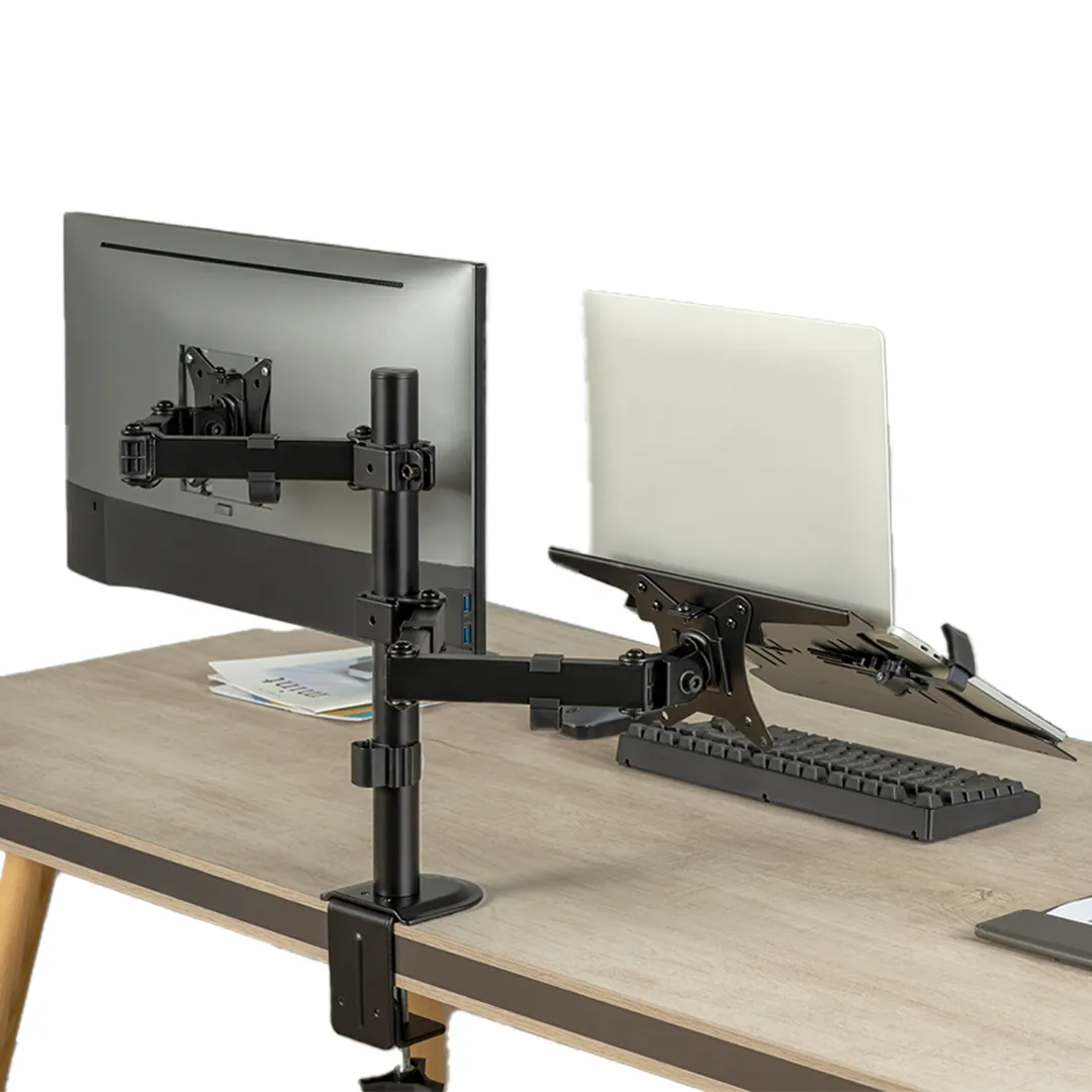 Monitorarme, Dualmonitorhalter, Schreibtischhalterung, Verstellbarer Arm, Desktop-Setup