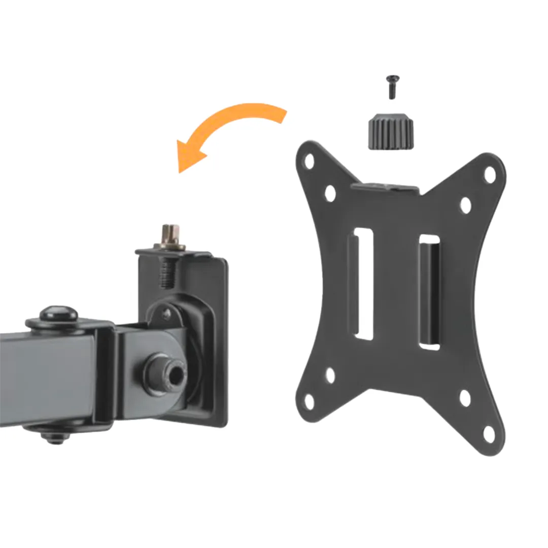 Monitorhalter, Wandhalter, TV-Halter, Kippsperre, verstellbar