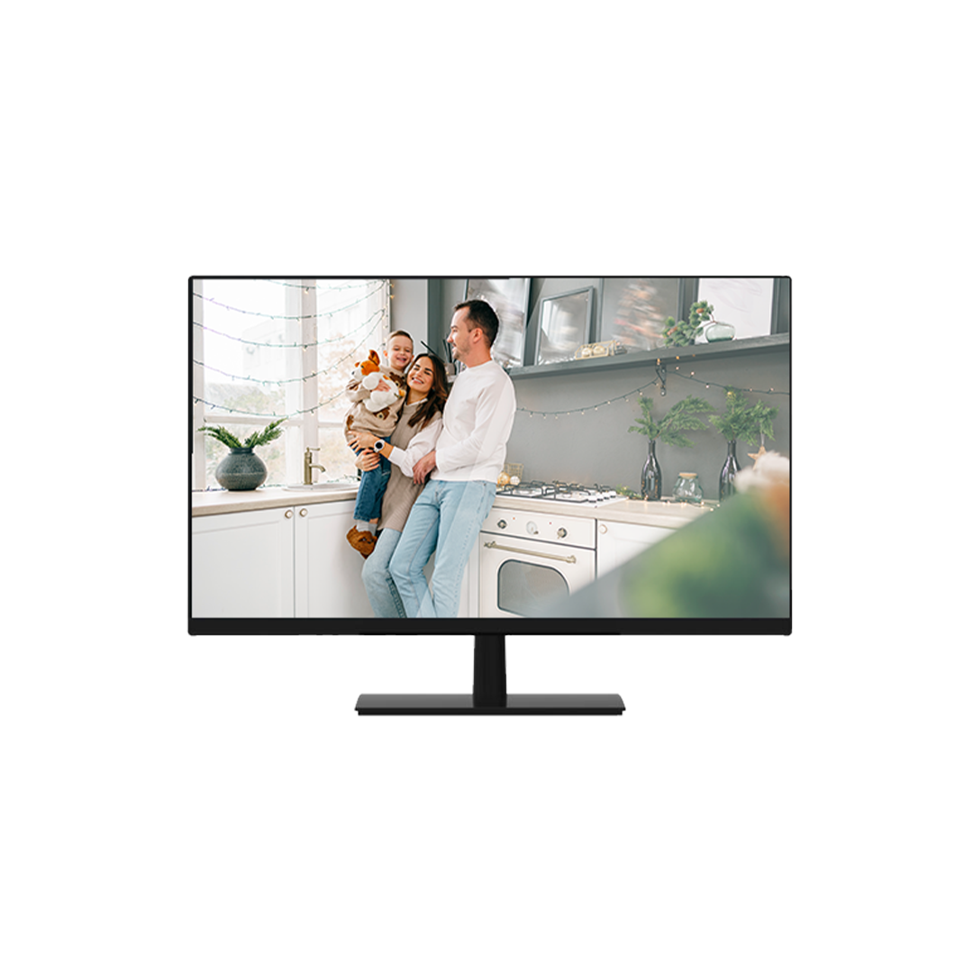 Monitor, Desktop Monitor, LED, Schwarz Stand, Schlanker Rahmen