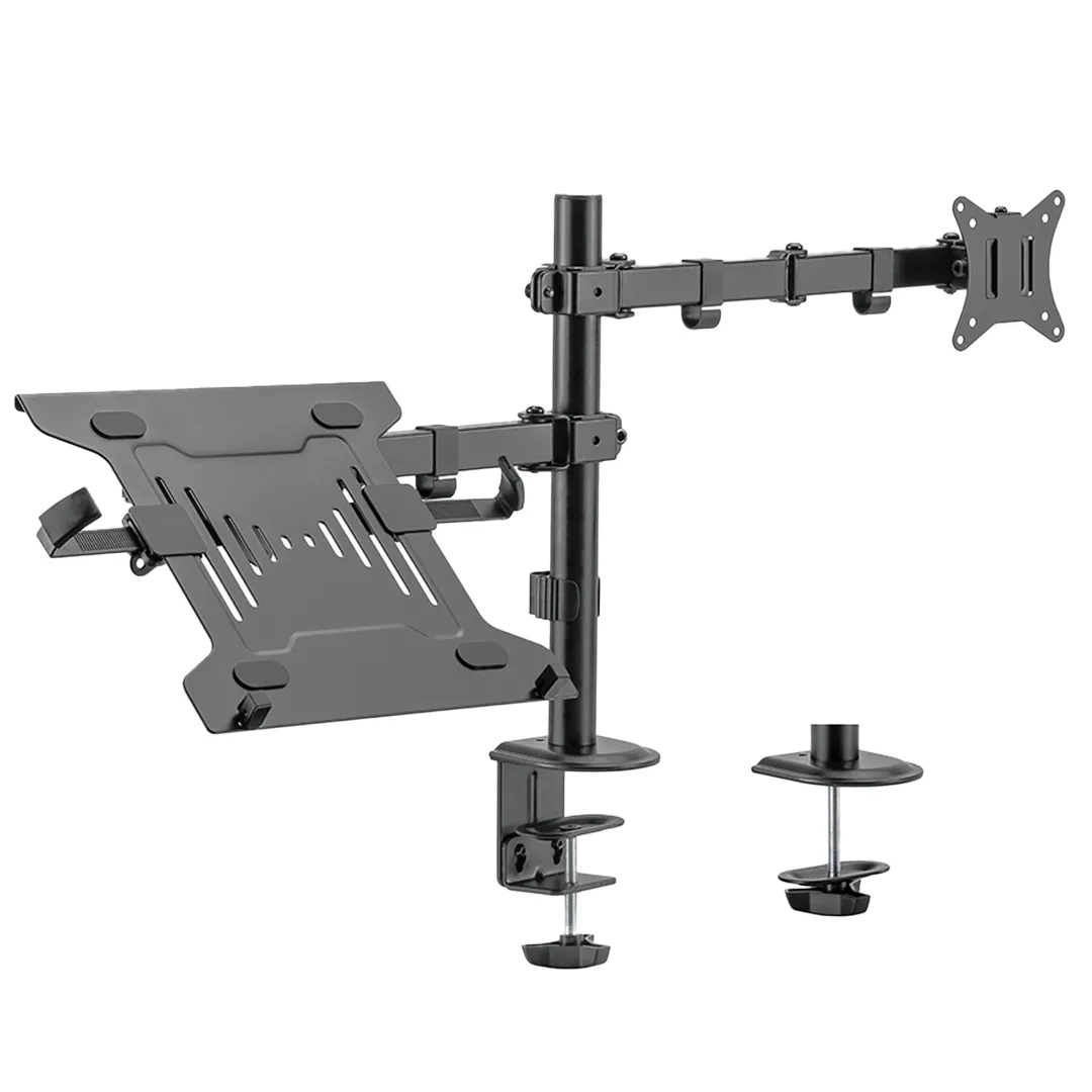 monitorarm, schreibtischhalter, schwenkbar, gasfeder, vesa-platte