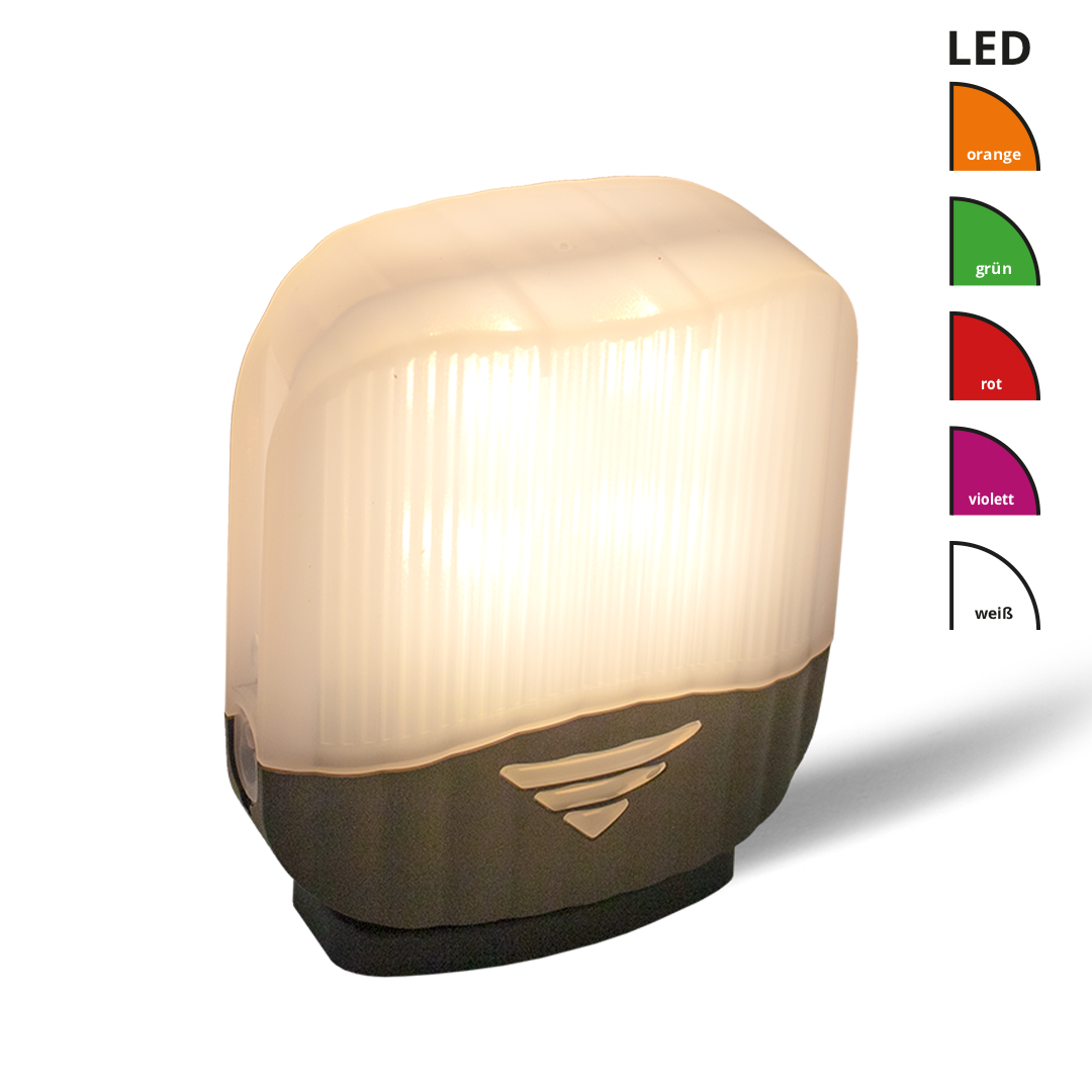 LED Leuchte, Außenleuchte, PIR-Sensor, Warmweiß, Kunststoffgehäuse