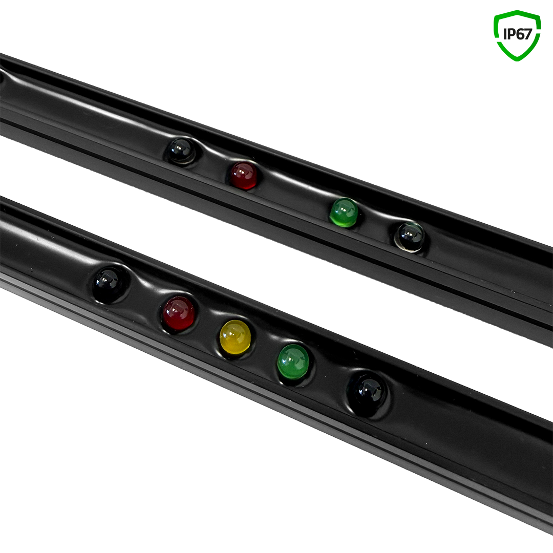 LED, Lichtleisten, schwarze Leiste, mehrfarbig, IP67