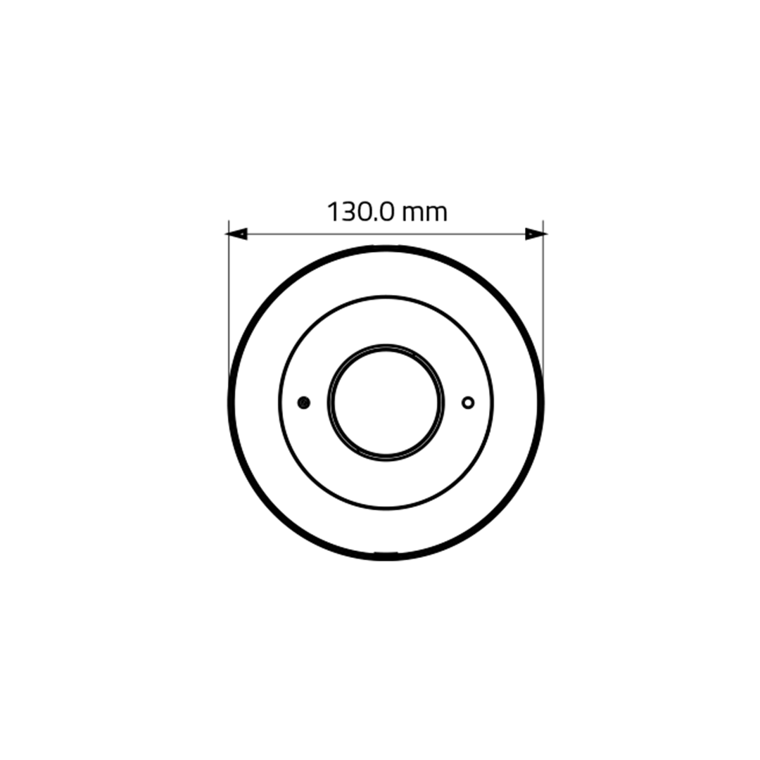 Kugelauge, Drehteil, Rundring, Durchmesser130mm, Lochkreis