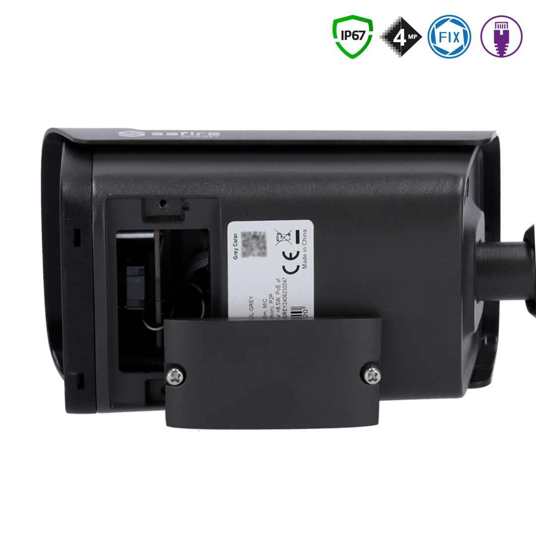 LED-Panel, Security Camera, Schwarz, Montagehalterung, Infrarot