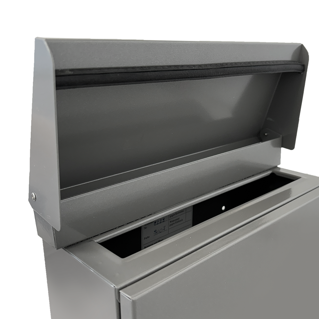 JU Einzelbriefkasten 03-116, graualuminium