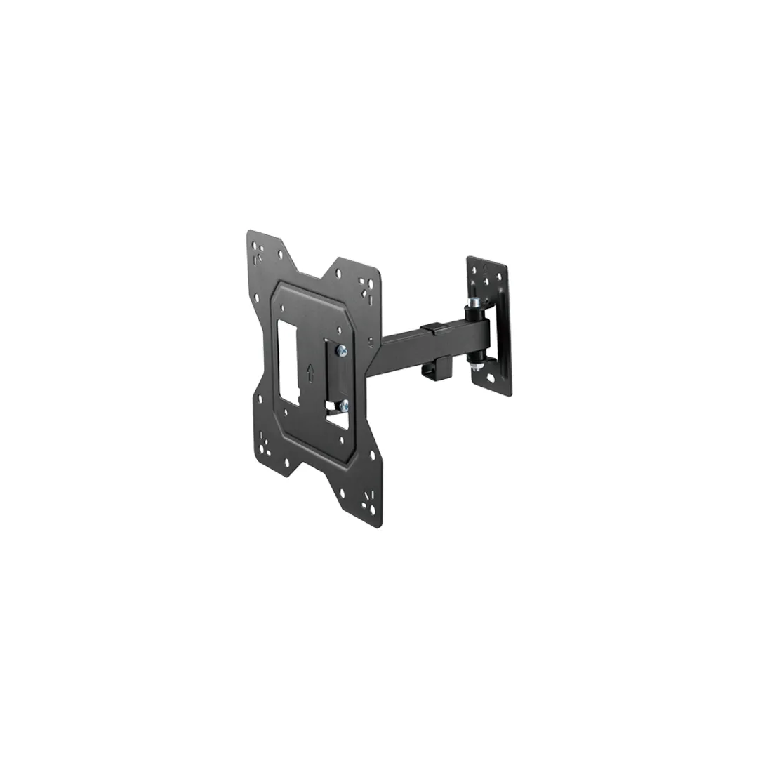 TV-Wandhalterung, Schwenkhalterung, VESA-kompatibel, Metall, Schwarz