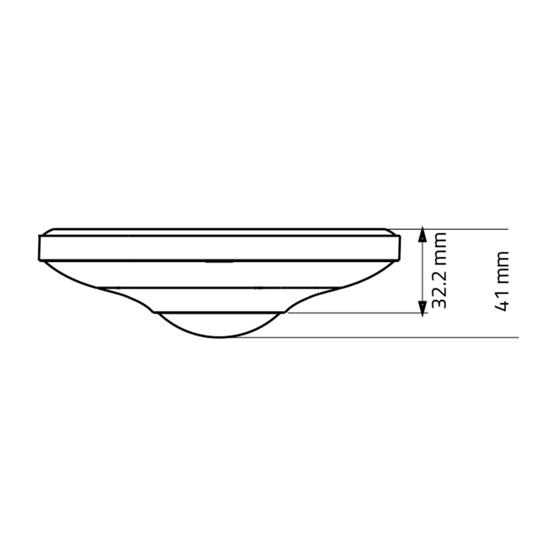 eckmontage, sound-plate, abmessungen-41mm, 32.2mm-tiefe, rand-kante