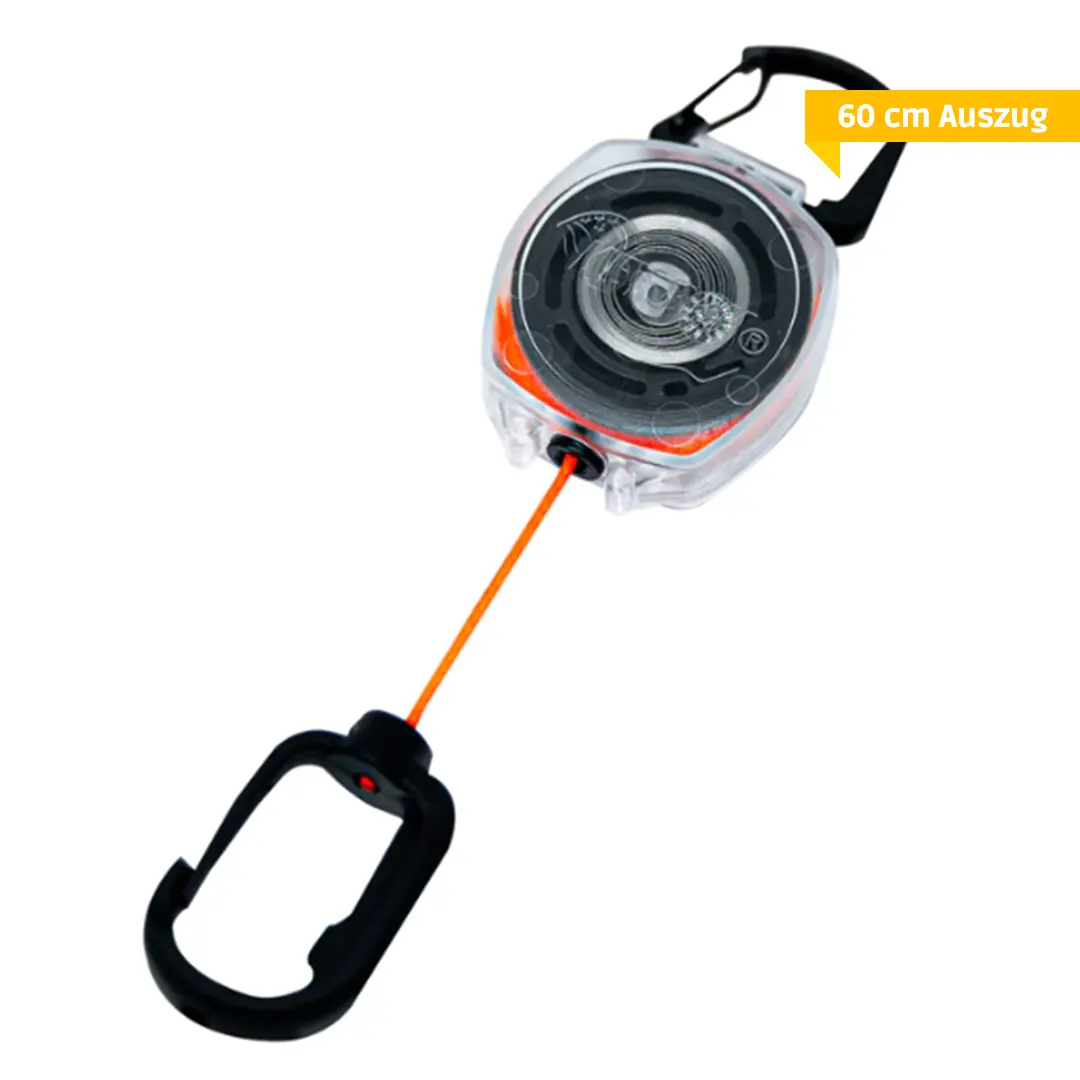 KEY-BAK Schlüsselrolle Sidekick Connect mit Doppel-Karabiner, 60cm
