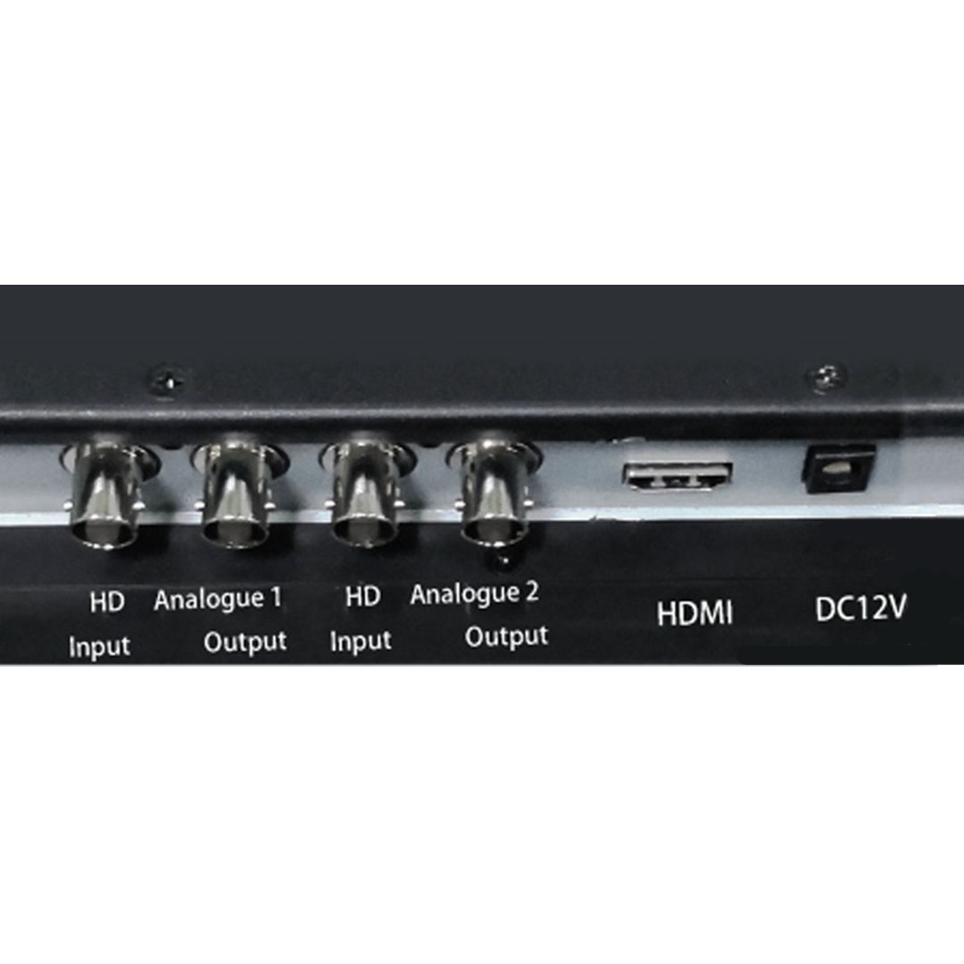 HD Input, Ausgang, Analog, HDMI, DC12V