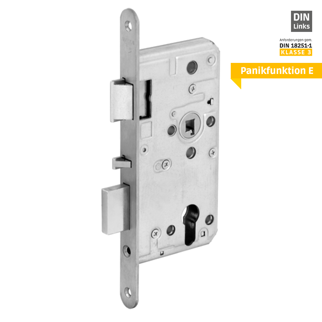 WILKA selbstverriegelndes Anti-Panik-Einsteckschloss 5495, Panik E, F20x235/55/72/8 Links