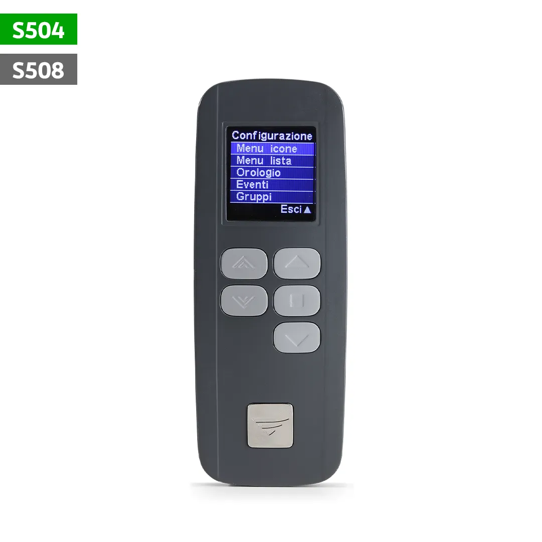 Fernbedienung, Handsender, LCD-Display, Tastensteuerung, Anthrazit