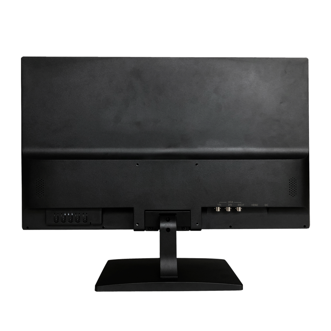 monitor, schwarz, LCD, Ständer, Rückseite