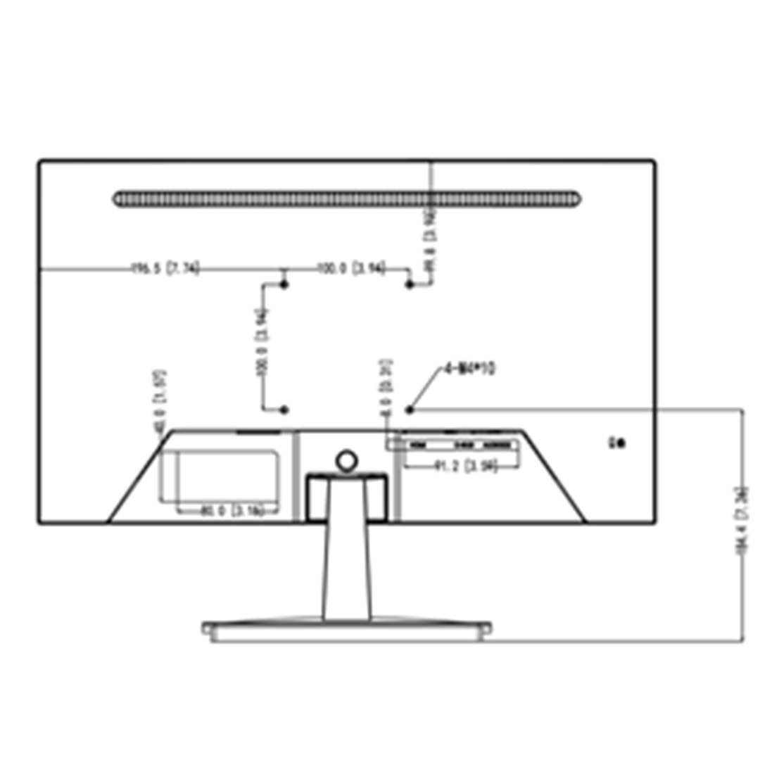 monitor, computer,  LCD, stand, back