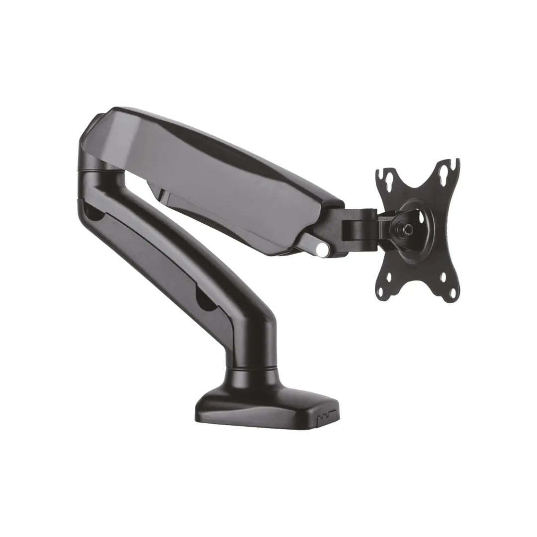 monitorhalterung, tischhalterung, arm, schwarz, klemmbefestigung